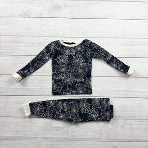 Burt's Bees Baby Halloween Pajamas Set Spiderweb Print Snug Fit 18-24 Months